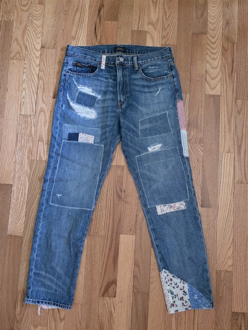Polo Ralph Lauren Avery Boyfriend Patchwork Jeans Size 27
